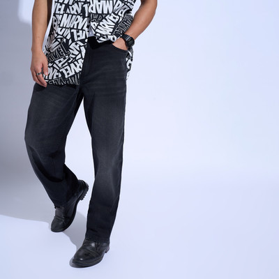 SF Jeans by Pantaloons Loose Fit Men Black Jeans