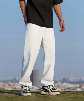 Zaba Denim Relaxed Fit Men White Jeans