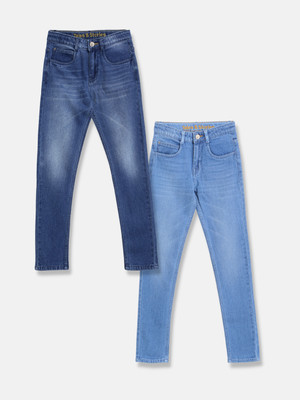 TALES & STORIES Regular Boys Multicolor Jeans(Pack of 2)