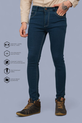 Lzard Slim Men Dark Green Jeans