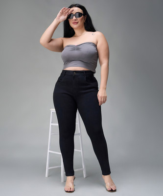 Miss Chase Skinny Women Black Jeans