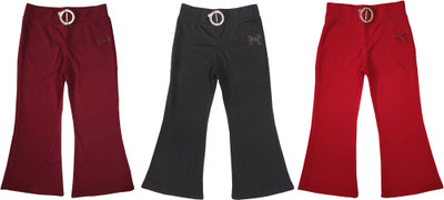 adibaba Flared Girls Multicolor Jeans(Pack of 3)