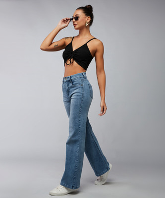 DOLCE CRUDO Relaxed Fit Women Light Blue Jeans