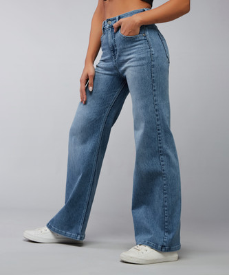 DOLCE CRUDO Relaxed Fit Women Light Blue Jeans