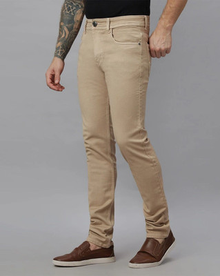 RJ Jeans Slim Men Beige Jeans