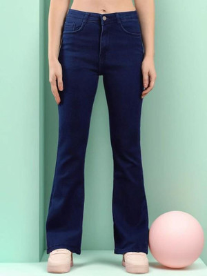 1DAYSTREET Flared Women Dark Blue Jeans