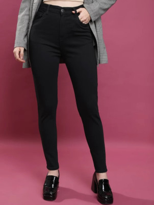 Creatywitty Slim Women Black Jeans