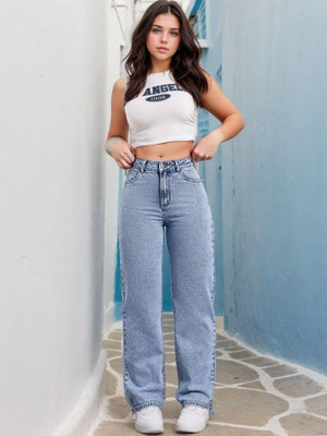 KOTTY Straight Fit Women Light Blue Jeans