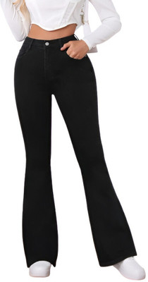 BEN MARTIN Boot-Leg Women Black Jeans