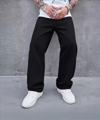 linaria Loose Fit Men Black Jeans