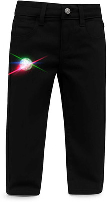 Fashionhub Slim Boys Black Jeans
