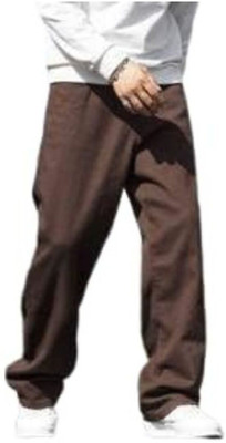 BINHARUN Loose Fit Men Brown Jeans