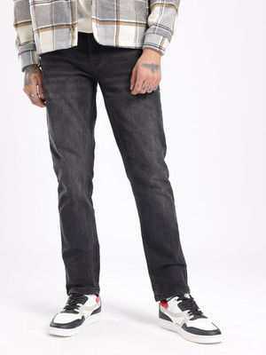 Glitchez Slim Men Black Jeans