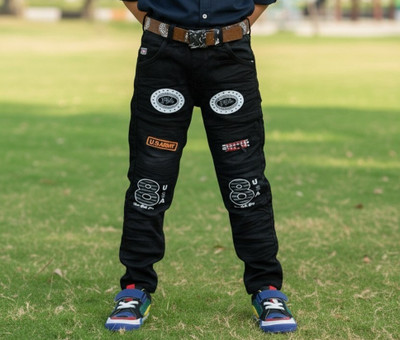 ICONIC ME Regular Boys Black Jeans