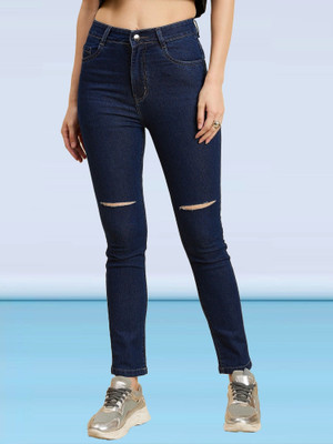AA-HA! Skinny Women Dark Blue Jeans