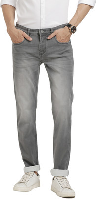 TURTLE Tapered Fit Men Grey Jeans