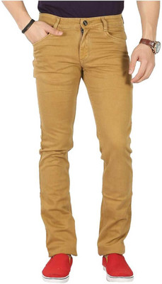BASE-CROWD Regular Men Gold Jeans