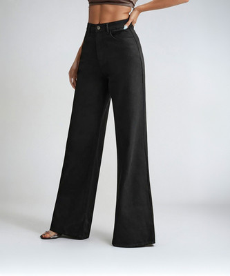 KOTTY Flared Women Black Jeans