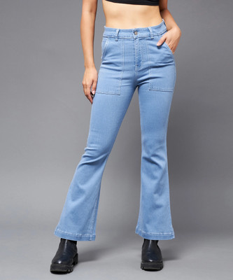 Miss Chase Boot-Leg Women Blue Jeans