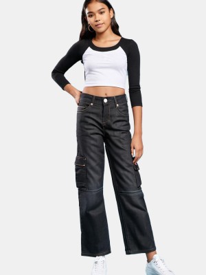 V-MART Regular Girls Black Jeans