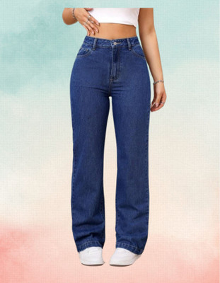 VK Fashion Straight Fit Women Dark Blue Jeans