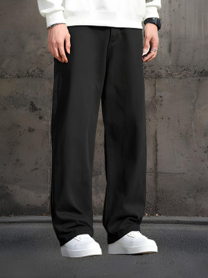 FADEVIELLE Relaxed Fit Men Black Jeans