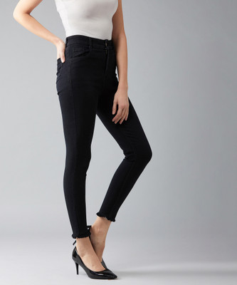DOLCE CRUDO Skinny Women Black Jeans