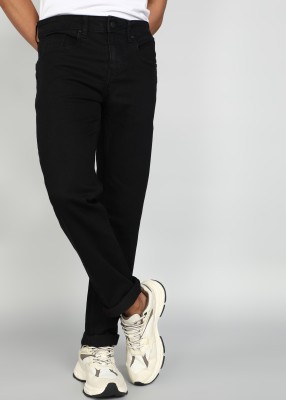 BEING HUMAN Straight Fit Men Black Jeans