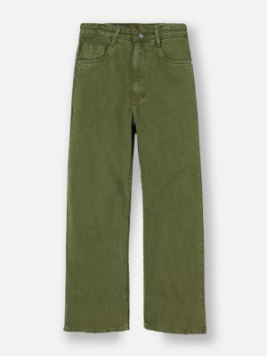 Urbano Juniors Loose Fit Boys Green Jeans