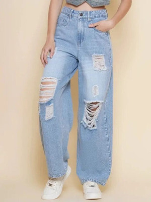 Dwarros Loose Fit Women Light Blue Jeans