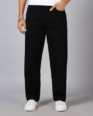 First Date Straight Fit Men Black Jeans