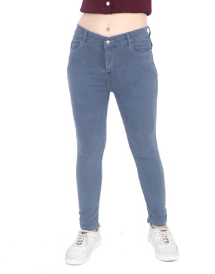 SKYGLORY Slim Women Grey Jeans