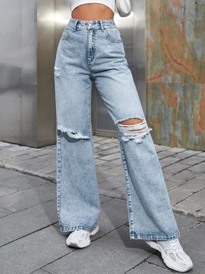 Zizvo Regular Women Blue Jeans