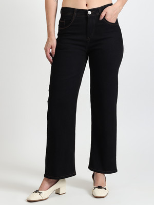 TYFFYN Boot-Leg Women Black Jeans