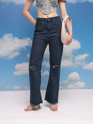 CORSICA Straight Fit Women Dark Blue Jeans