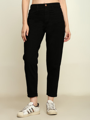 zayla Relaxed Fit Women Black Jeans