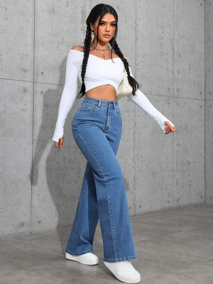 VK Fashion Straight Fit Women Light Blue Jeans