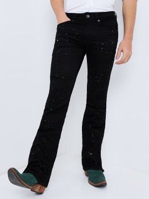 Mode De Base Italie Slim Men Black Jeans