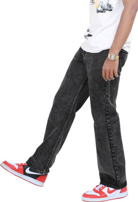 HouseOfCommon Relaxed Fit Men Black, Grey Jeans