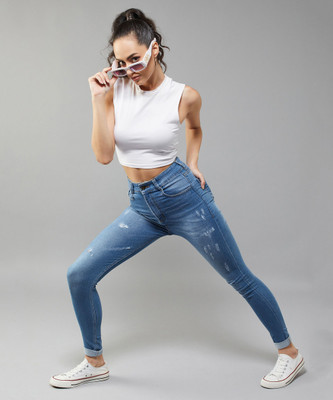 DOLCE CRUDO Skinny Women Blue Jeans