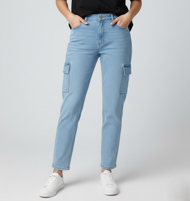 GUTI Jogger Fit Women Light Blue Jeans