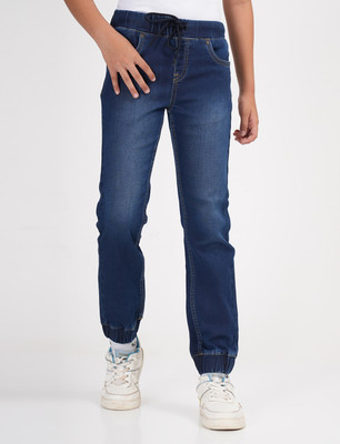 Zion Jogger Fit Boys Dark Blue Jeans