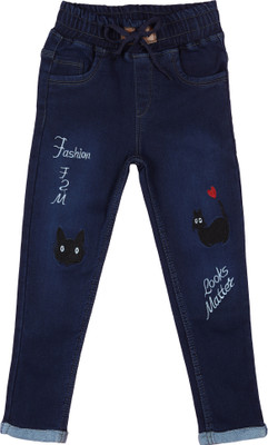 Limcee Slim Boys & Girls Dark Blue Jeans