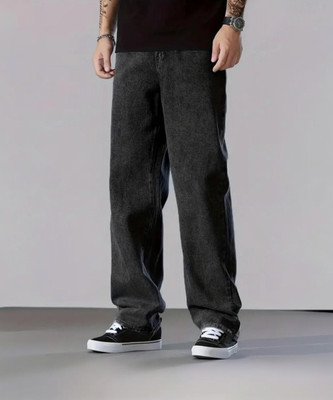 Wanted Straight Fit Men Dark Grey Jeans