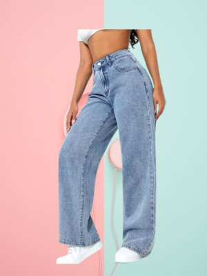 VK Faashion Loose Fit Women Light Blue Jeans