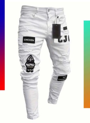 Morcil Slim Men White Jeans