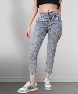 Coutume Collections Boyfriend Women Grey Jeans