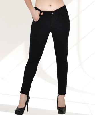 Jeancherry Tapered Fit Women Black Jeans