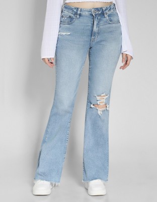 American Eagle Flared Women Blue Jeans