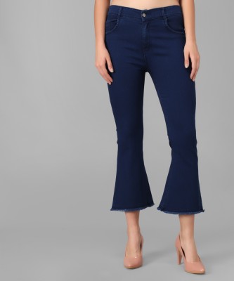 M MODDY Flared Women Blue Jeans